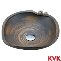 KV217S KVK 手洗鉢　刷毛目ふくろう