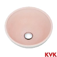 KV82HR KVK 手洗鉢　石焼桃色