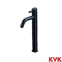KVK LFK612X-187BK KVK 立水栓 単水栓 ロングボディ　黒クロムめっき