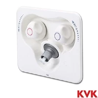 SP1200S KVK 2ハンドル混合水栓コンセント 緊急止水機能付