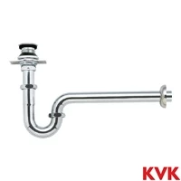 VR105PAL-XS KVK 壁排水Pトラップ 固定プレート付