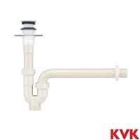 VR207PLP-R KVK 壁排水Pトラップ　樹脂製 固定プレート付