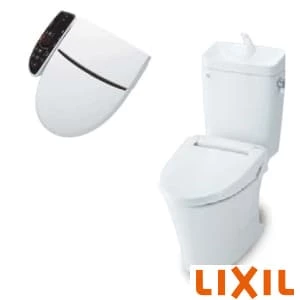 LIXIL(リクシル) BC-ZA10PM BW1+DT-ZA180PM BW1+CW-K45AQC BW1 マンションリフォーム用 アメージュZ便器(フチレス)床上排水155タイプ+Kシリーズエクストラ