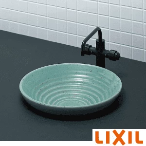 LIXIL(リクシル) L-26 SU1+LF-740/SAB+LF-3SVKX2+LF-70PAL 常滑陶房杉 はめ込み式手洗器セット