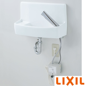 ☆未使用品☆ LIXIL リクシル 100V 壁付手洗器自動水栓 L-A74TAC ハイパーキラミック BW1 INAX イナックス 手洗器 69152