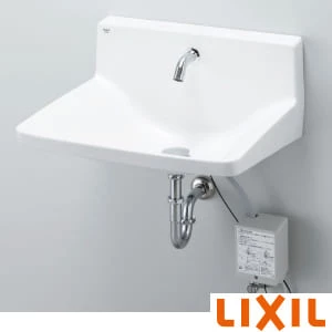 LIXIL(リクシル) L-A955AD BW1 ハイバックガード洗面器 Lサイズ 自動水栓セット