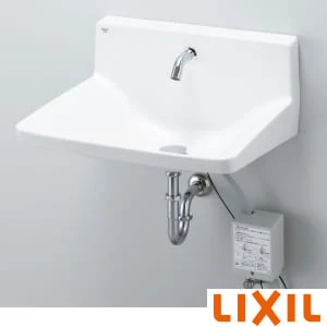 LIXIL(リクシル) L-A955KAD BW1 ハイバックガード洗面器 Lサイズ 自動水栓セット