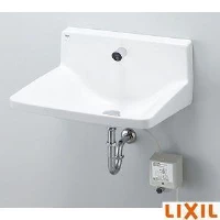 LIXIL(リクシル) L-A955MF BW1 ハイバックガード洗面器 Lサイズ 自動水栓セット