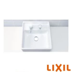 L-531ANC 角形洗面器(ベッセル・壁付兼用式)