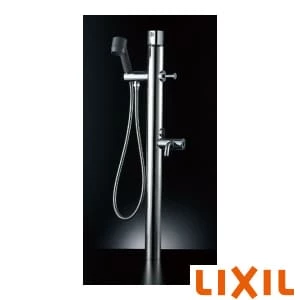 シャワー付混合水栓柱（キー式ハンドル付）（湯側開度規制付）