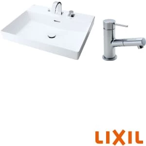 LIXIL(リクシル) YL-A401FYCB(C)V BW1 角型洗面器(ベッセル式) ワイドスクエアタイプ
