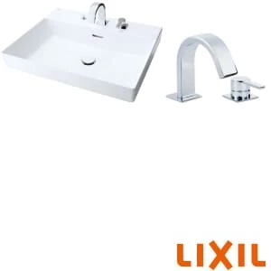 LIXIL(リクシル) YL-A401JYCG(C)V BW1 角型洗面器(ベッセル式) ワイドスクエアタイプ