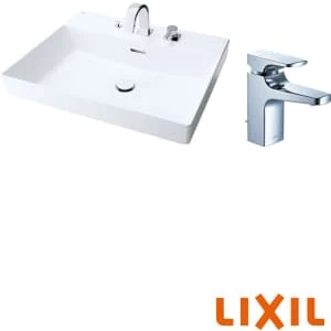 LIXIL(リクシル) YL-A401SYACD(C)V BW1 角型洗面器(ベッセル式) ワイドスクエアタイプ