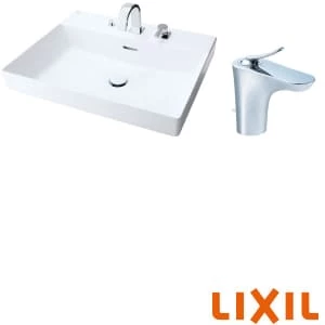LIXIL(リクシル) YL-A401SYBCH(C)V BW1 角型洗面器(ベッセル式) ワイドスクエアタイプ