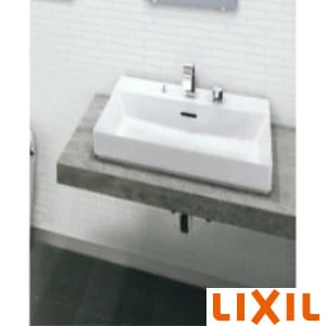 LIXIL(リクシル) YL-A401FYCA(C)V BW1 角型洗面器(ベッセル式) ワイドスクエアタイプ