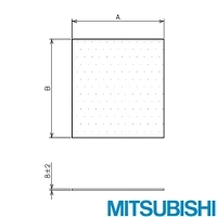 F-60F 有圧換気扇ウェサ゛ーカハ゛ー用予備フィルター