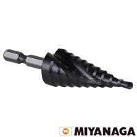 HSJD422 ミヤナガ ハイスステップドリル 4mm-22mm 六角軸