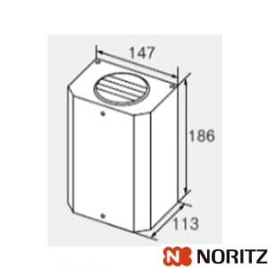 ノーリツ 0707899 排気自在カバー FL-1