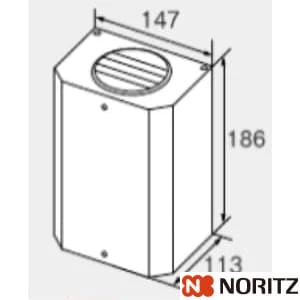 ノーリツ ハイキカバーC123 排気カバーC123