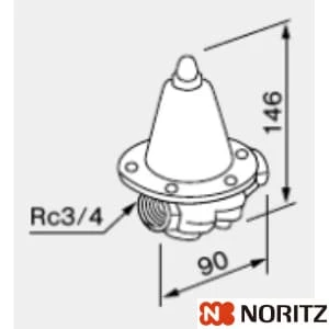 ノーリツ 0710218 減圧弁GD-15H