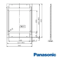 AD-KZ112 1口ビルトインタイプ 取付け枠