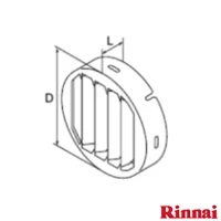 ROP-RUA80-15A 斜方排気アダプタ