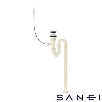 SANEI H7722-1-38 洗面排水栓付Ｓトラップ