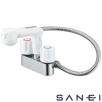 SANEI K31-W SANEI(サンエイ) ツーバルブスプレー混合栓（洗髪用）