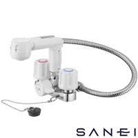 SANEI K3104VR-W SANEI(サンエイ) ツーバルブスプレー混合栓（洗髪用）