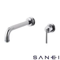 SANEI K47450-S-13 シングル洗面混合栓（壁出）