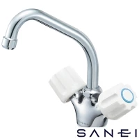 SANEI K811-W-23 サンエイ(SANEI) ツーバルブワンホール混合栓