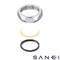 SANEI PH84-32S-38 SANEI(サンエイ) ロータンクサイフォン用袋ナットセット（パッケージ品）