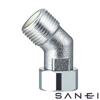 SANEI PT843-2S-13 片ナット付４５°エルボ