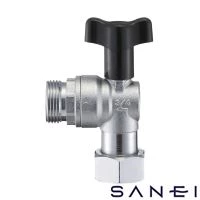 SANEI V6270BV-20 ナット付逆止付アングルボールバルブ