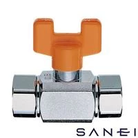 SANEI V68-13 両ナット付ボールバルブ