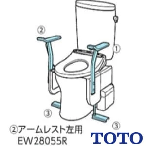 トイレリフト アームレスト左用