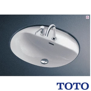 TOTO L582CMS#NW1+TENA12A+TLK02S04J+T6PM1 アンダーカウンター式洗面器L582CMS+TENA12Aセット