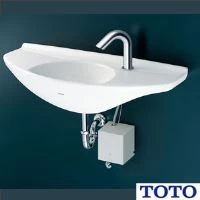 TOTO L650D#NW1+TLE28SS1W+TL250-1D+TA3N×2+T22BP 壁掛カウンター付手洗器セット