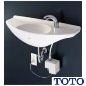 TOTO L650D#NW1+TENA40AW+TL250-1D+TA3N×2+T22BP 壁掛カウンター付手洗器セット