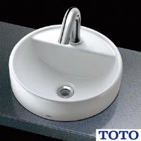 TOTO L652D#NW1+TLE28SS1A+M281+TL595BP ベッセル手洗器（丸形）