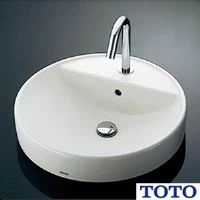 TOTO L700C#NW1+TLE26SS1A+HR700+TLDP2105J ベッセル式洗面器・洗面ボウル L700C+TLE26SS1Aセット
