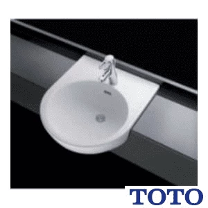 TOTO L830CRU#NW1+TEN77G1+TL830G+TLDS2201J はめ込前丸洗面器 L830CRU+TEN77G1セット
