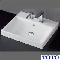 TOTO LS722CM#NW1+TLE25SS1A+TLK08S04JA+HR720+TLDP2105J ベッセル式洗面器・洗面ボウルLS722CM+TLE25SS1Aセット
