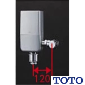 TOTO TEFV80E 大便器自動フラッシュバルブ（露出、ウォシュレット連動、心間120mm）