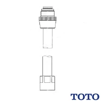 TH446RA シャワーホース（1200mm、洗髪器用、グレー）