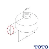 THF38 商品図面 分解図 止水栓用カバー