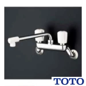 TKJ20AAU 商品図面 キッチン用水栓 2ハンドル混合栓(壁付キタイプ)
