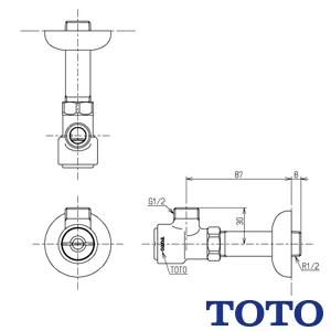 TOTO TL347CU アングル形止水栓