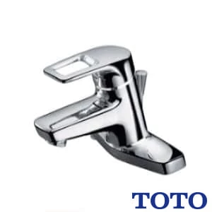 TOTO TL430R 台付シングル混合水栓（湯側角度規制、ワンプッシュ）