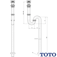 TLDS2103JA 洗面器用床排水金具（32mm･Sトラップ）